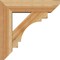 Ekena Millwork Merced Slat Rough Sawn Bracket w/ Offset Brace, Western Red Cedar, 6"W x 20"D x 20"H BKT0604X20X20MRC06RWR - alternate 4